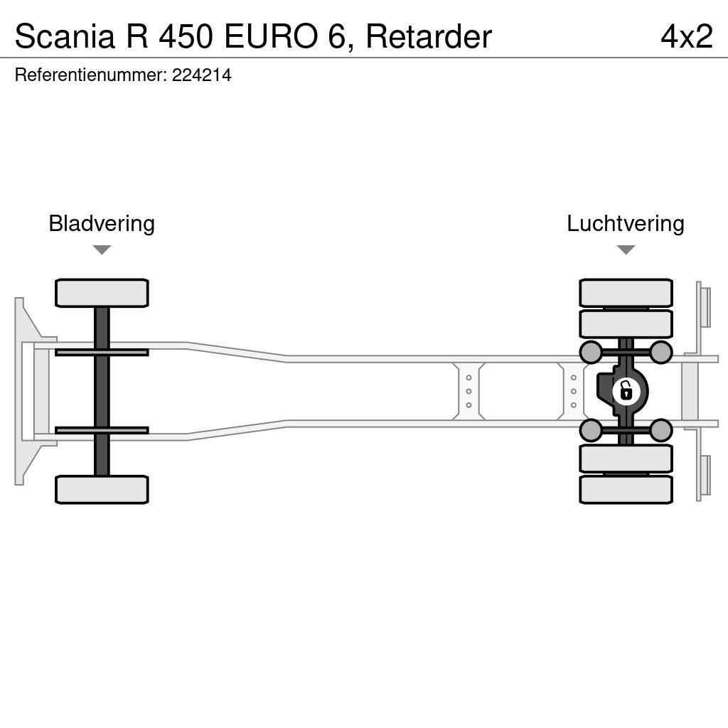 Scania R 450 EURO 6, Retarder Sunkvežimiai su dengtu kėbulu
