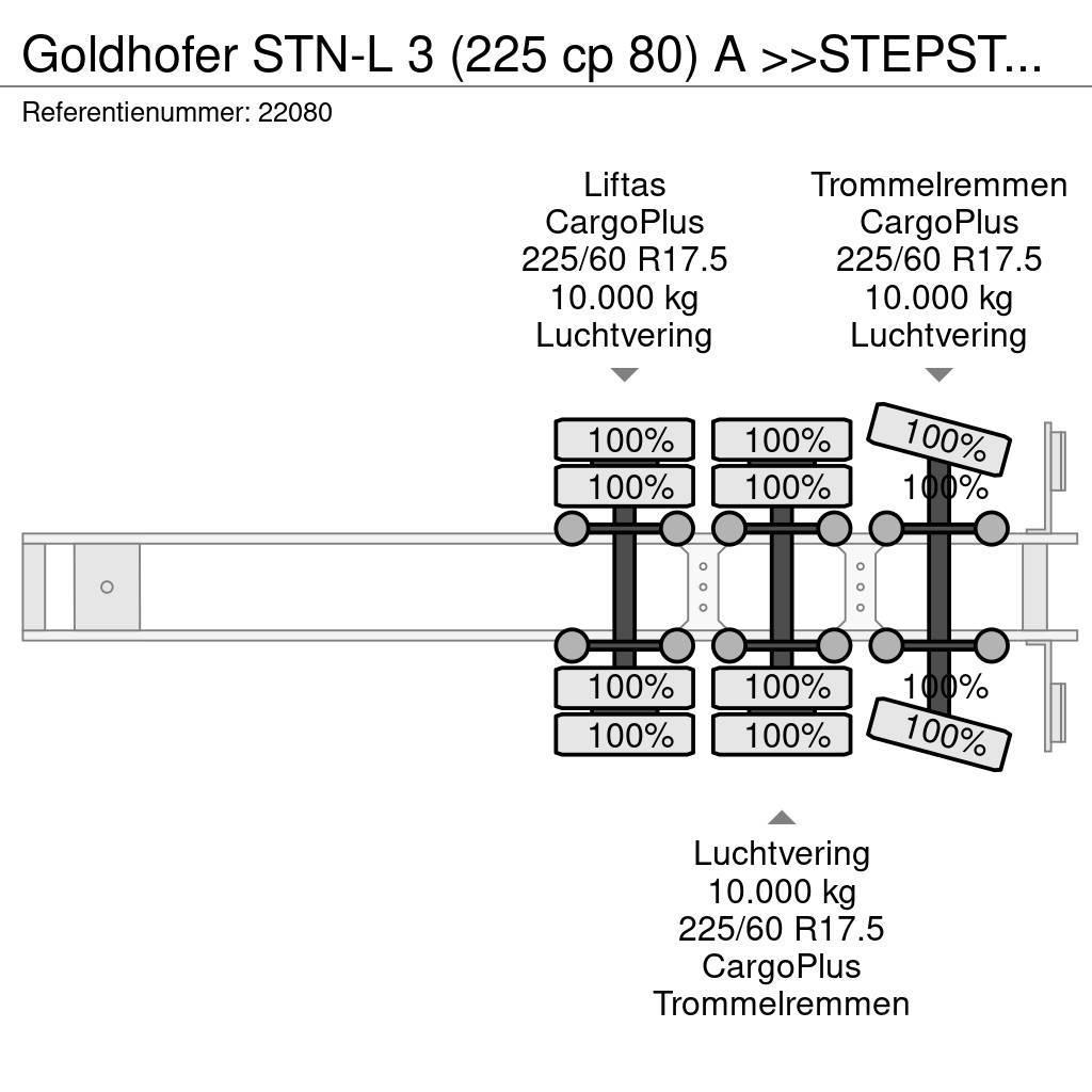 Goldhofer STN-L 3 (225 cp 80) A >>STEPSTAR<< (CARGOPLUS® tyr Žemo iškrovimo puspriekabės