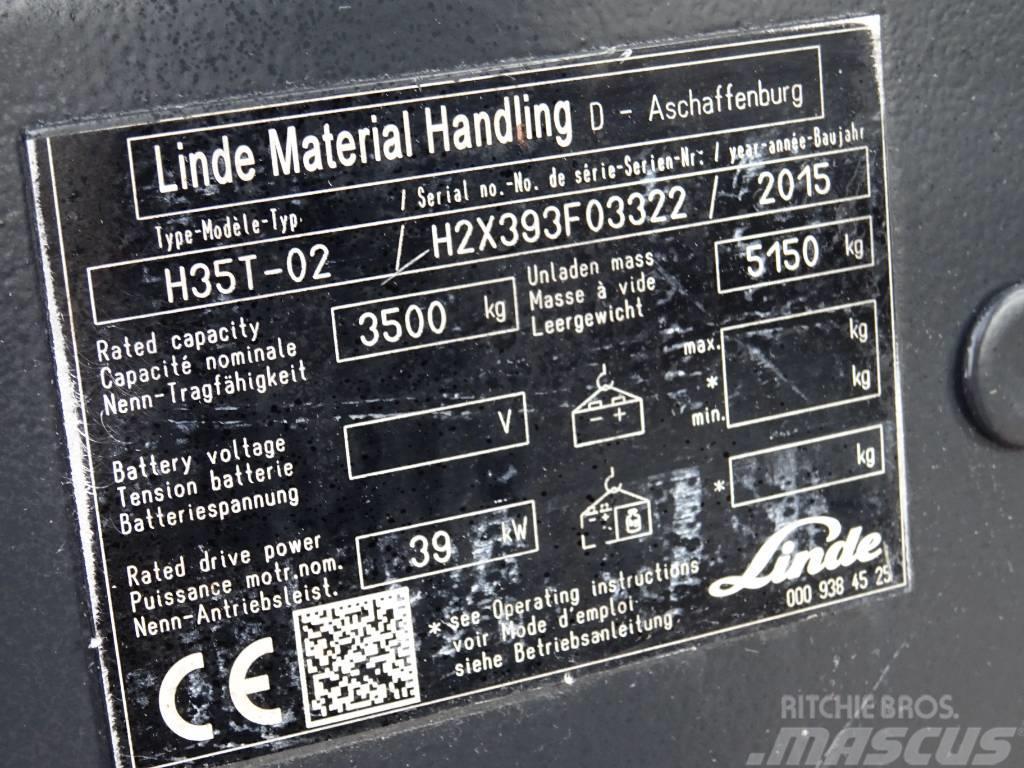 Linde H35T-02 LPG (dujiniai) krautuvai