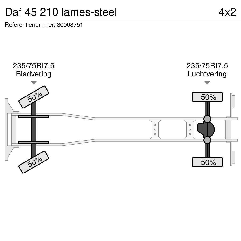 DAF 45 210 lames-steel Sunkvežimiai su dengtu kėbulu