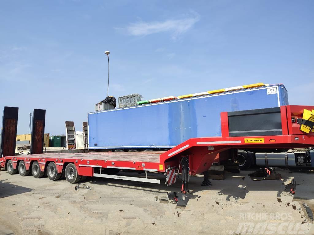  SCORPION HKM5 Bortinių sunkvežimių priekabos su nuleidžiamais bortais