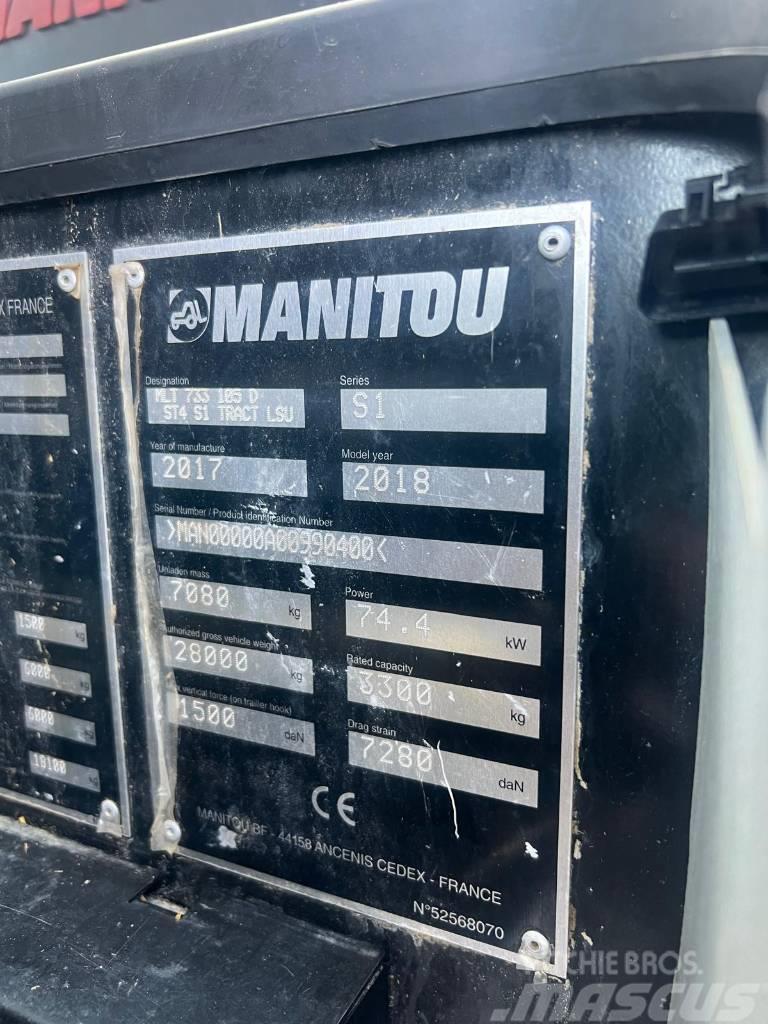 Manitou MLT 733 105D Teleskopiniai ratiniai krautuvai
