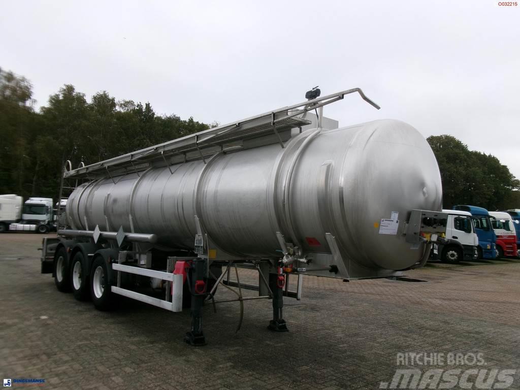  Parcisa Chemical tank inox L4BH 21.2 m3 / 1 comp / Cisternos puspriekabės