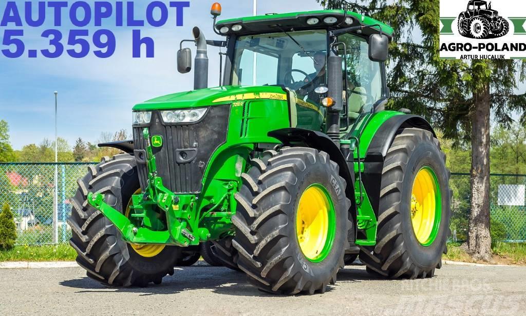 John Deere 7250 R - TLS - 5355 h - 2016 ROK - GPS- AUTOPILOT Traktoriai