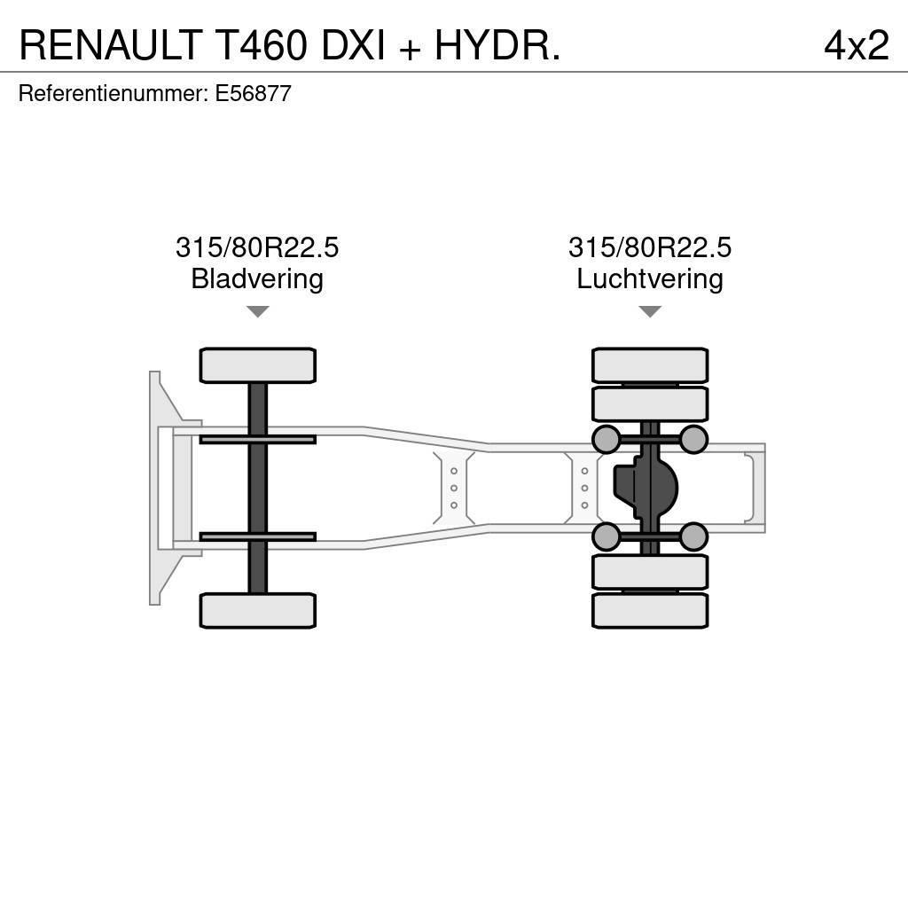 Renault T460 DXI + HYDR. Naudoti vilkikai