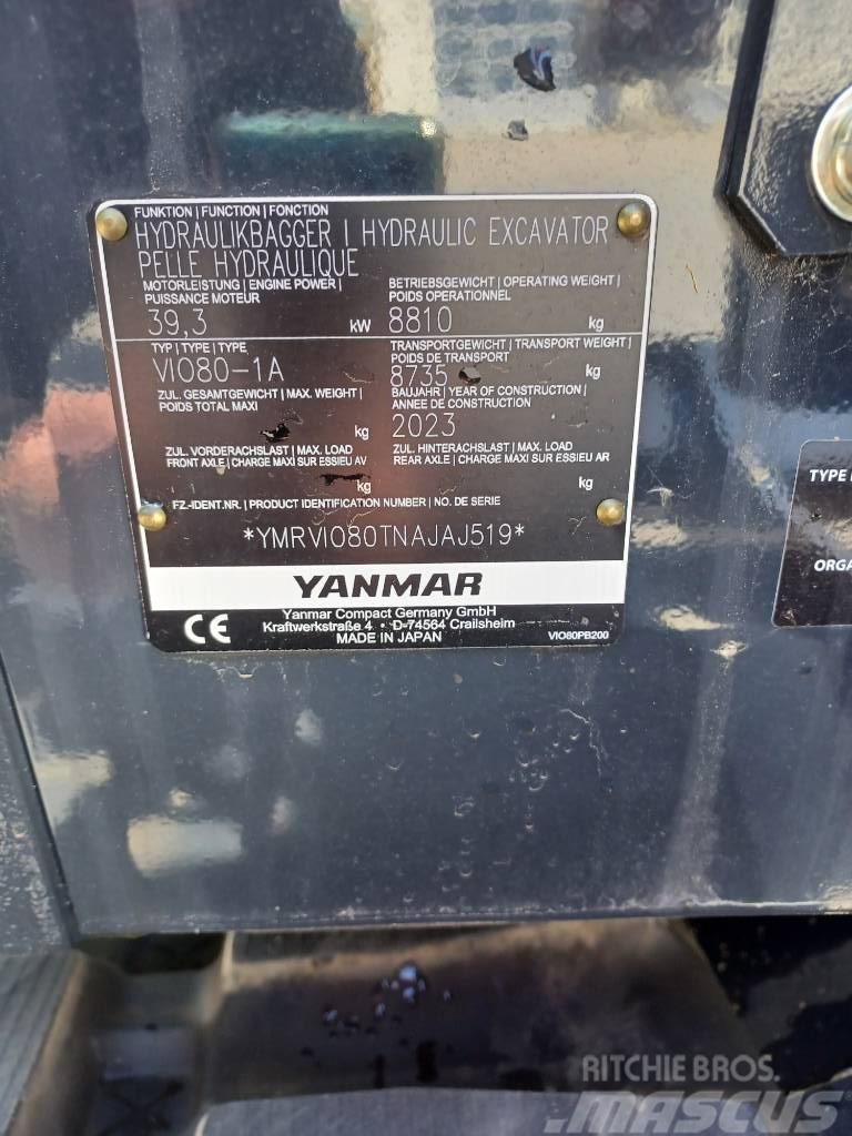 Yanmar Vio 80-2PB Mini ekskavatoriai < 7 t