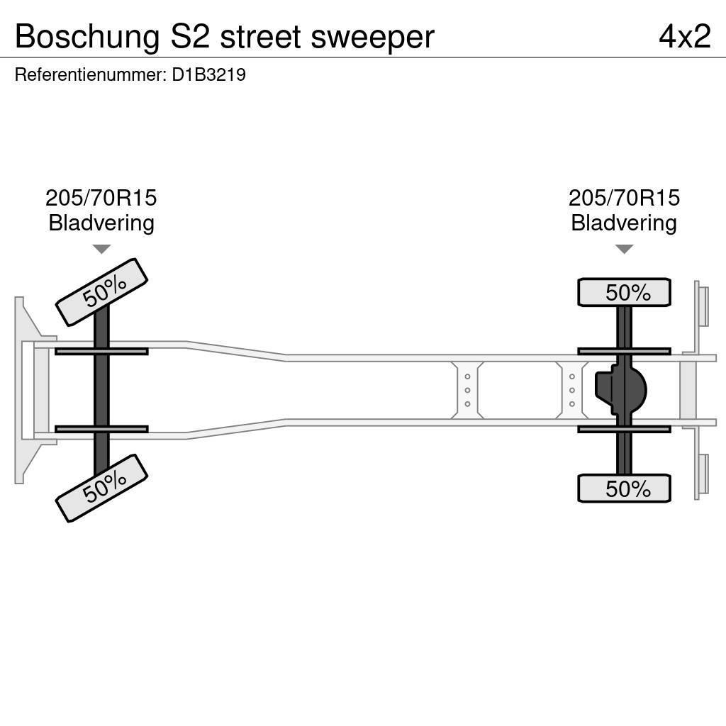 Boschung S2 street sweeper Kombinuotos paskirties / vakuuminiai sunkvežimiai