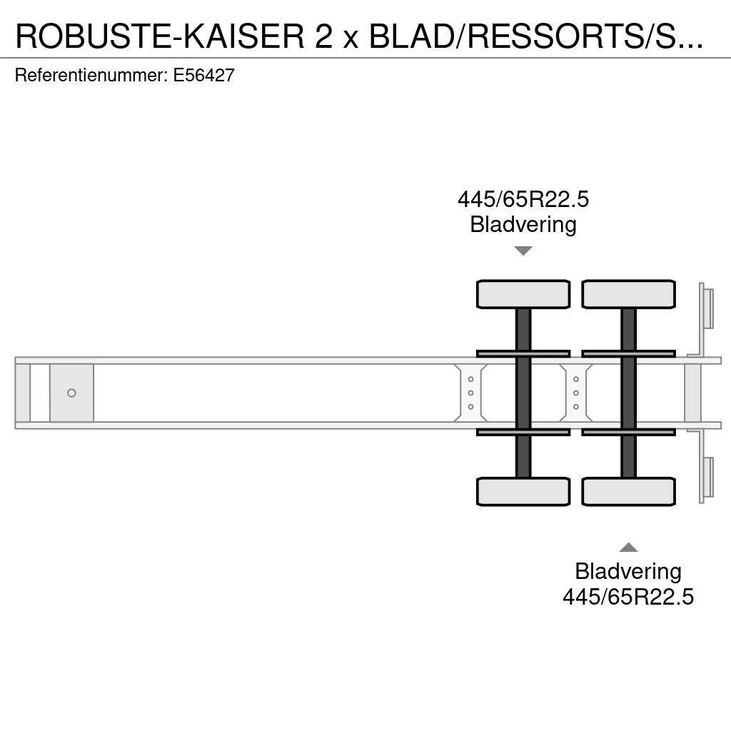  Robuste-Kaiser 2 x BLAD/RESSORTS/SPRING Savivartės puspriekabės