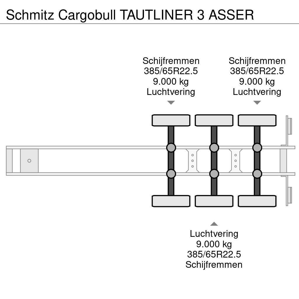 Schmitz Cargobull TAUTLINER 3 ASSER Tentinės puspriekabės