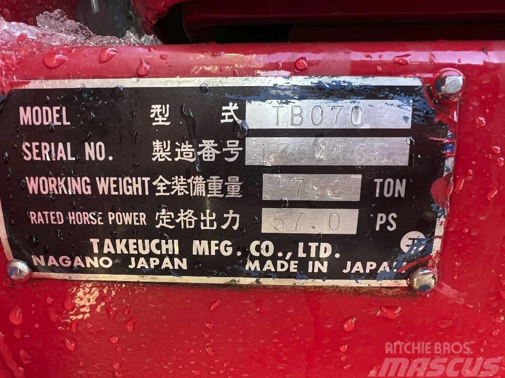Takeuchi TB 070*+3xSchaufeln*7200 kg Mini ekskavatoriai < 7 t