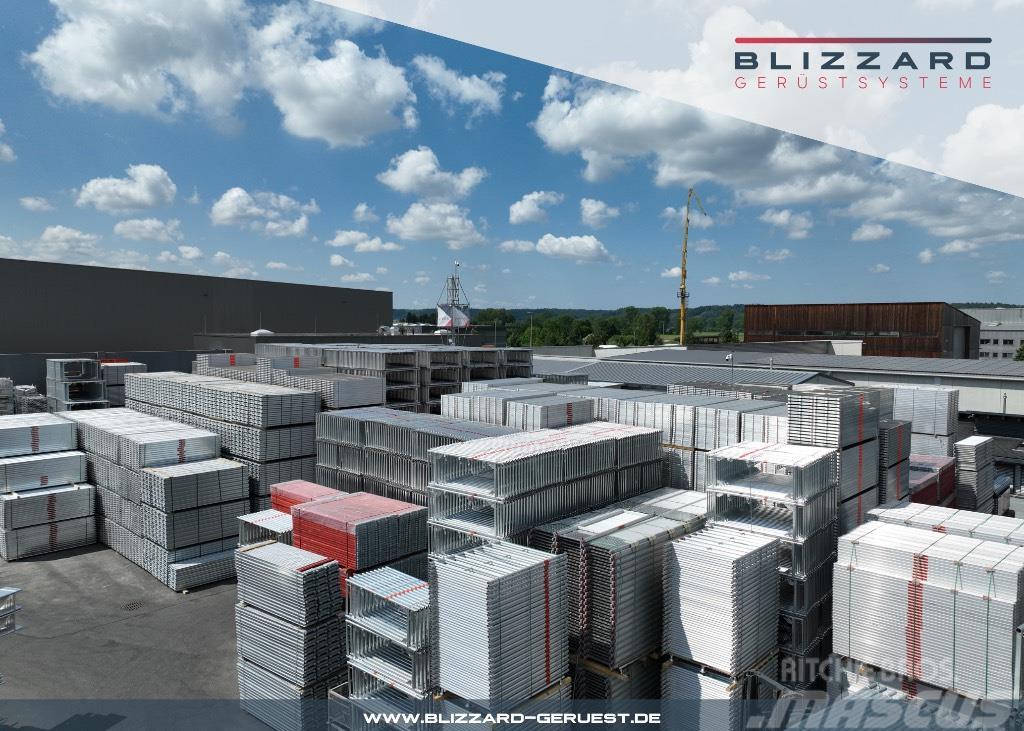  136,21 m² Neu Stahlgerüst, Stahlböden Blizzard S70 Pastolių įrengimai