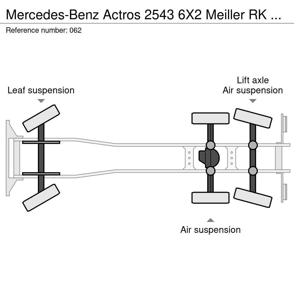 Mercedes-Benz Actros 2543 6X2 Meiller RK 20.65 /Lenk+Liftachse Sunkvežimiai su keliamuoju kabliu
