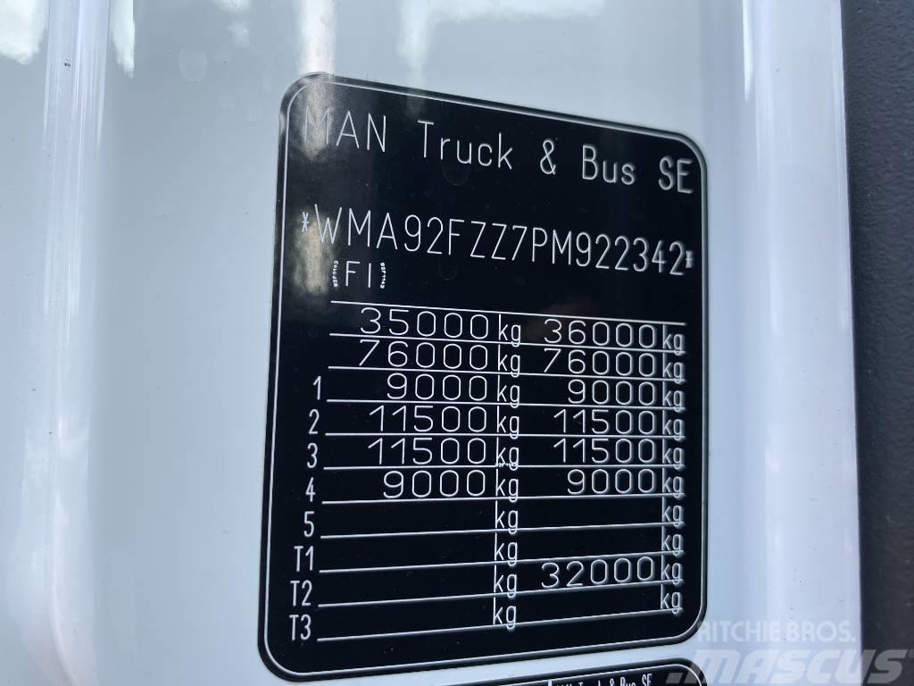 MAN TGX 35.580 8X4-4 BL 4200 Sunkvežimiai su keliamuoju kabliu