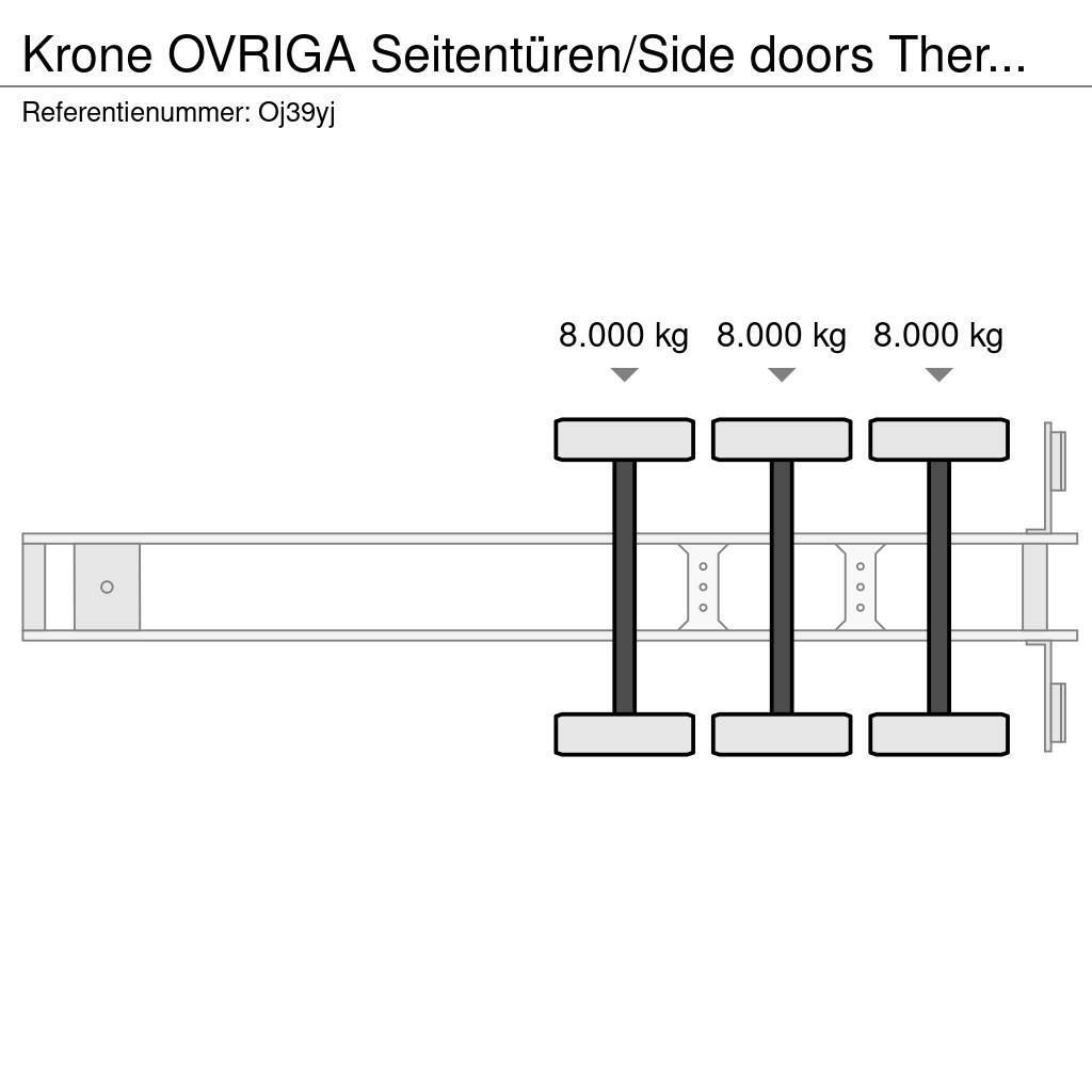 Krone OVRIGA Seitentüren/Side doors Thermo King SL400 Puspriekabės su izoterminiu kėbulu