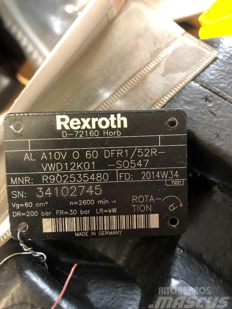 Rexroth AL A10V O 60 DFR1/52R-VWD12K01 -SO547 Kiti naudoti statybos komponentai