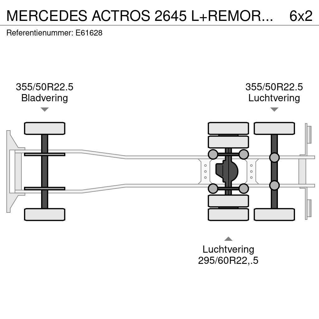 Mercedes-Benz ACTROS 2645 L+REMORQUE Priekabos su tentu