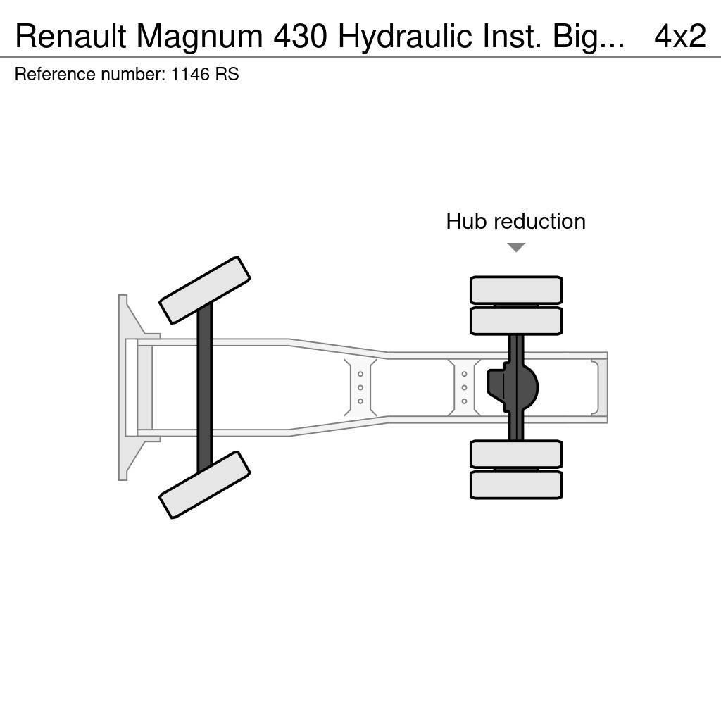 Renault Magnum 430 Hydraulic Inst. Big Axle Good Condition Naudoti vilkikai