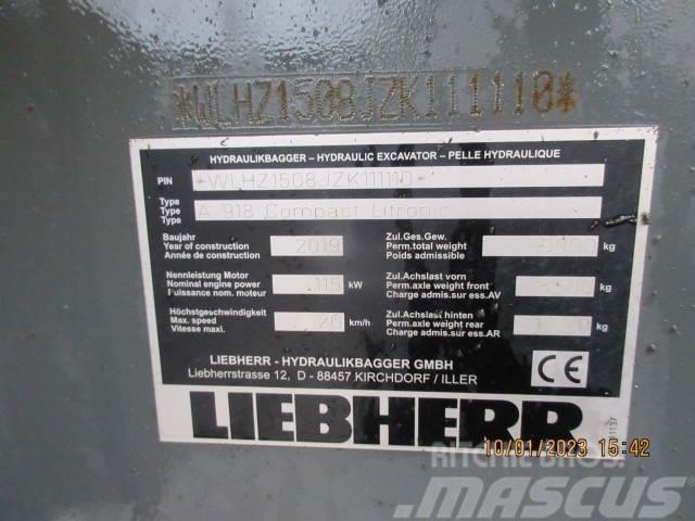 Liebherr A 918 Compact Litronic Ratiniai ekskavatoriai