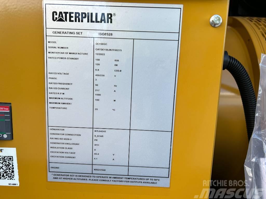 CAT DE 150 Dyzeliniai generatoriai