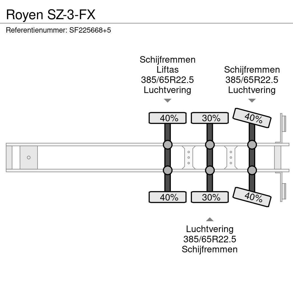  Royen SZ-3-FX Dengtos puspriekabės
