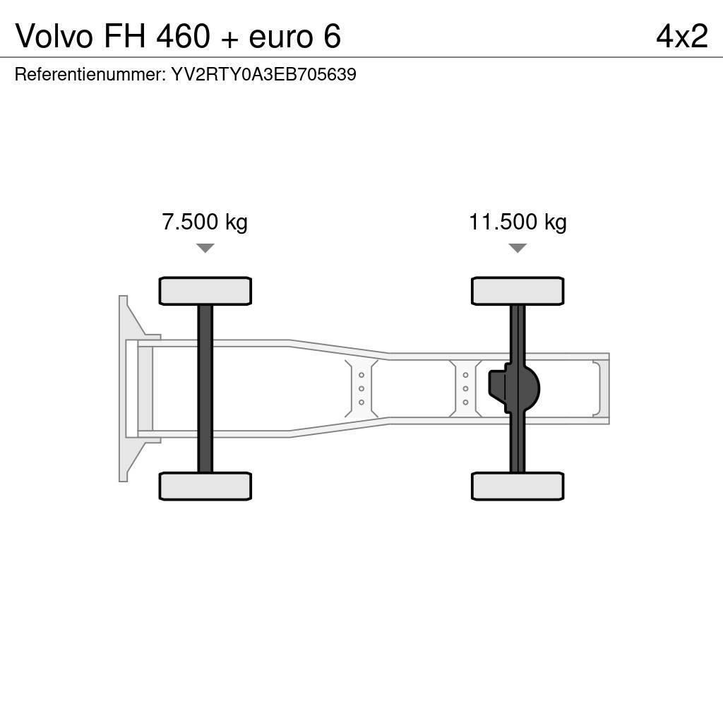Volvo FH 460 + euro 6 Naudoti vilkikai