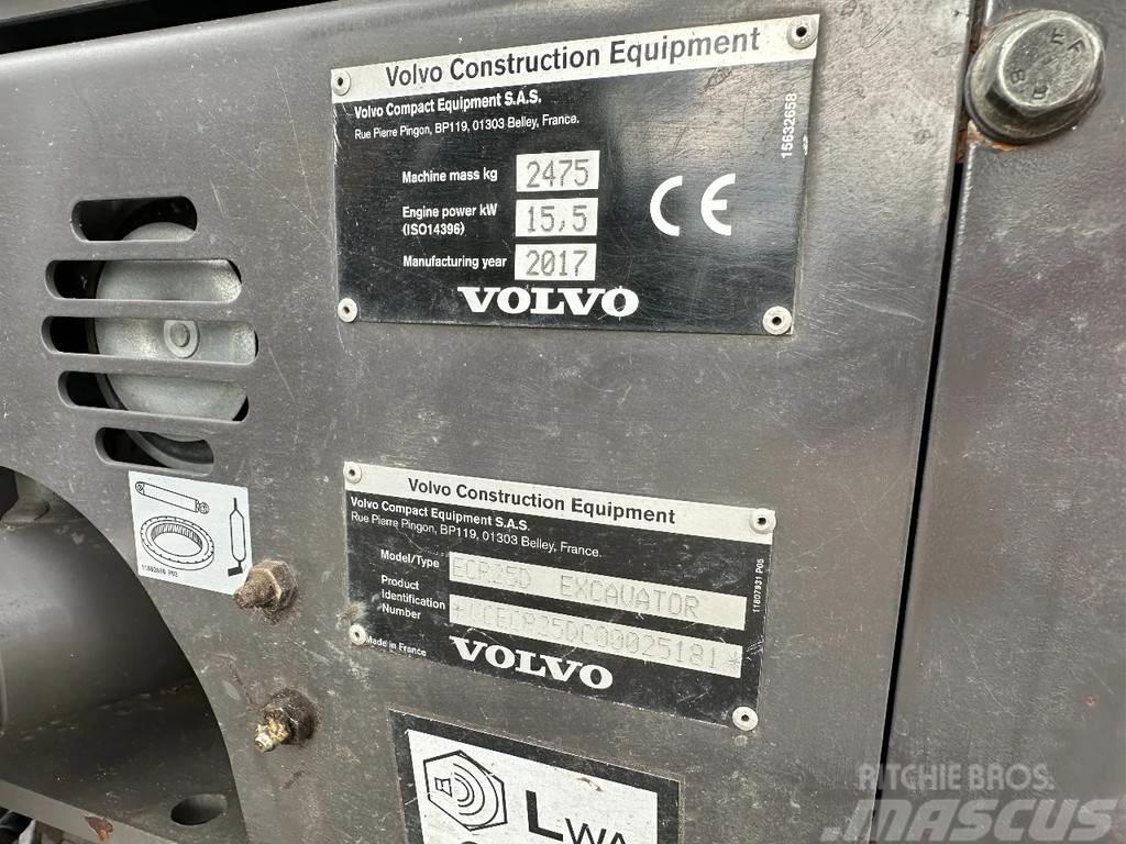 Volvo ECR25D | All Functions Mini ekskavatoriai < 7 t