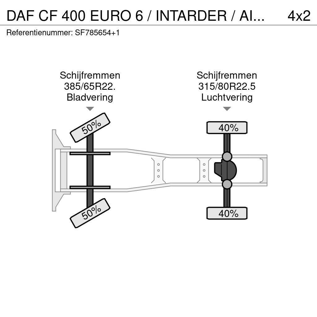 DAF CF 400 EURO 6 / INTARDER / AIRCO Naudoti vilkikai