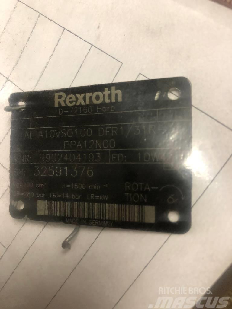 Rexroth AL A10VSO100 DFR1/31R-PPA12N00 Kiti naudoti statybos komponentai