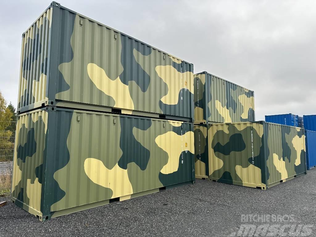  Sjöfartscontainer nya 20fots Camouflage Container Jūriniai konteineriai