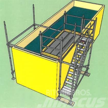  Container-Einrüstung Absetzbecken 1-Feld / 3-Feld  Pastolių įrengimai