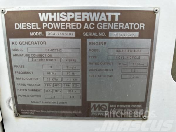 MultiQuip WHISPERWATT DCA25SSIU2 Dyzeliniai generatoriai