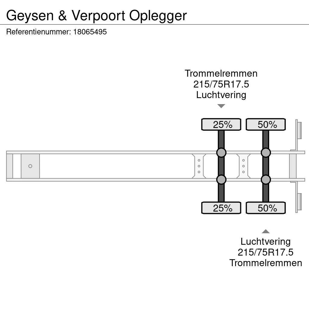  Geysen & Verpoort Oplegger Žemo iškrovimo puspriekabės