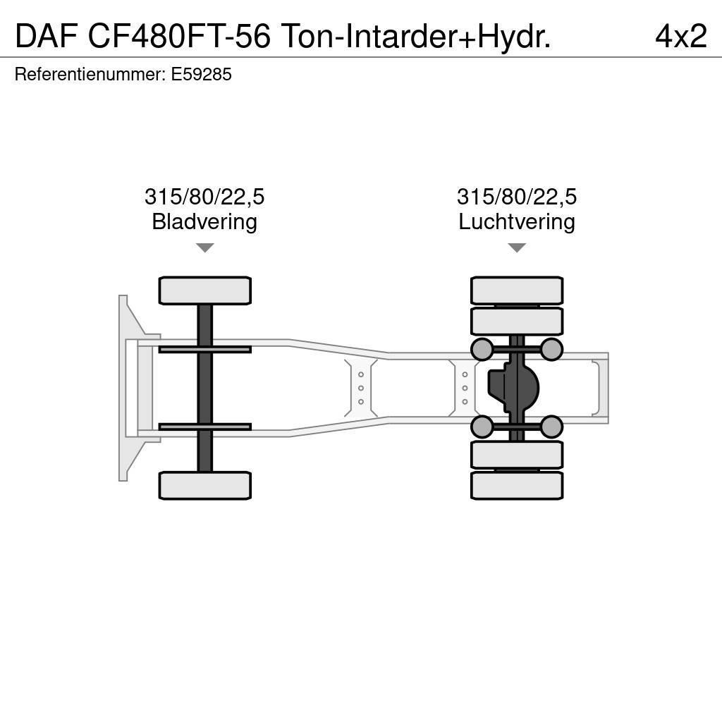 DAF CF480FT-56 Ton-Intarder+Hydr. Naudoti vilkikai