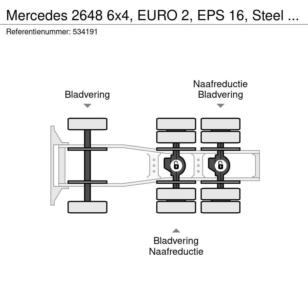 Mercedes-Benz 2648 6x4, EURO 2, EPS 16, Steel Suspension Naudoti vilkikai