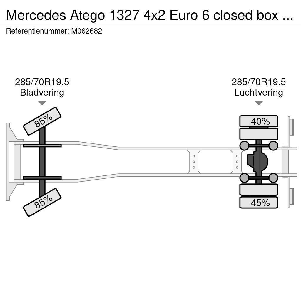 Mercedes-Benz Atego 1327 4x2 Euro 6 closed box + taillift Sunkvežimiai su dengtu kėbulu