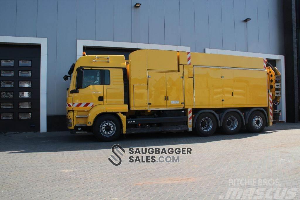 MAN MTS 2012 Saugbagger Kombinuotos paskirties / vakuuminiai sunkvežimiai