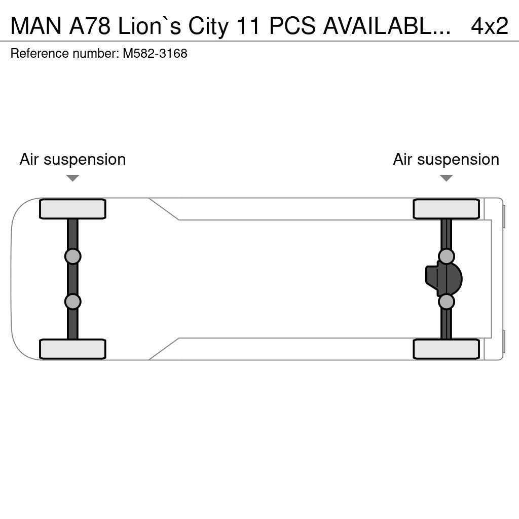 MAN A78 Lion`s City 11 PCS AVAILABLE / EURO EEV / 30 S Miesto autobusai