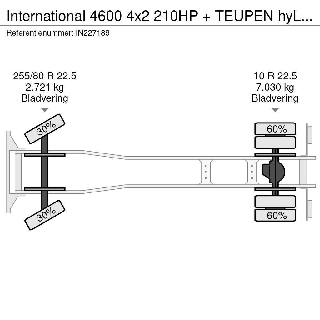 International 4600 4x2 210HP + TEUPEN hyLIFT Ant vilkikų montuojamos kėlimo platformos