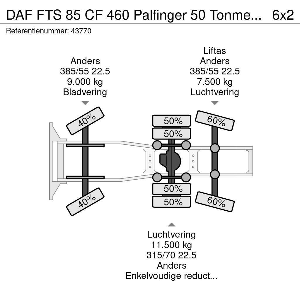 DAF FTS 85 CF 460 Palfinger 50 Tonmeter laadkraan Naudoti vilkikai