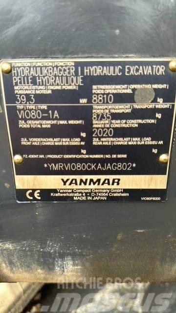 Yanmar Vio 80-1A Tilt Rotator Vidutinės galios ekskavatoriai 7-12 t