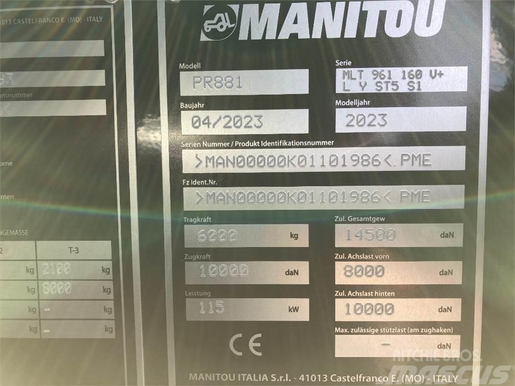 Manitou MLT 961 160 V PLUS Teleskopiniai krautuvai