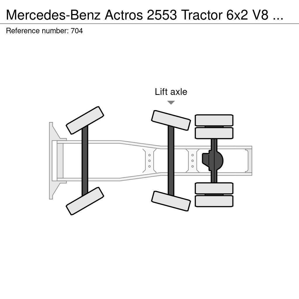 Mercedes-Benz Actros 2553 Tractor 6x2 V8 EPS Retarder Big Axle G Naudoti vilkikai