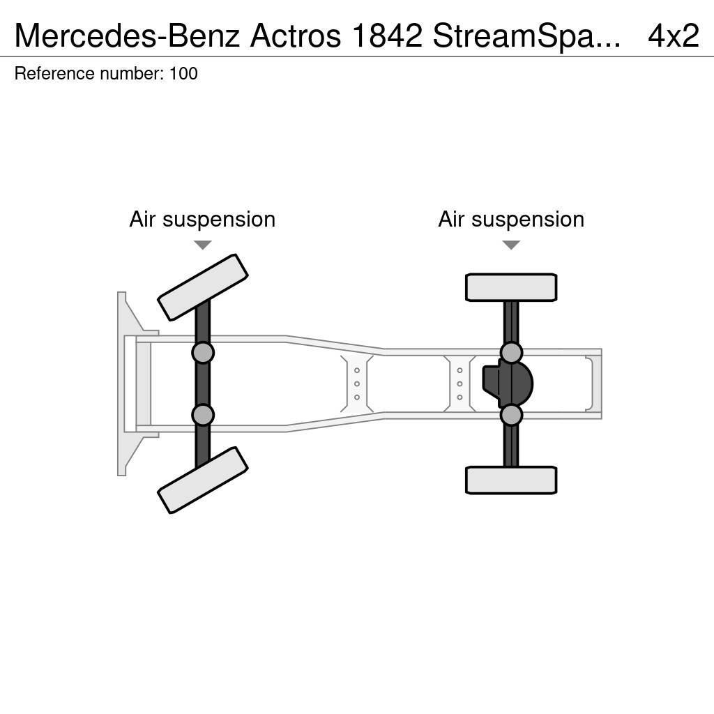 Mercedes-Benz Actros 1842 StreamSpace/Mega Voll Luft/Euro 6 Naudoti vilkikai