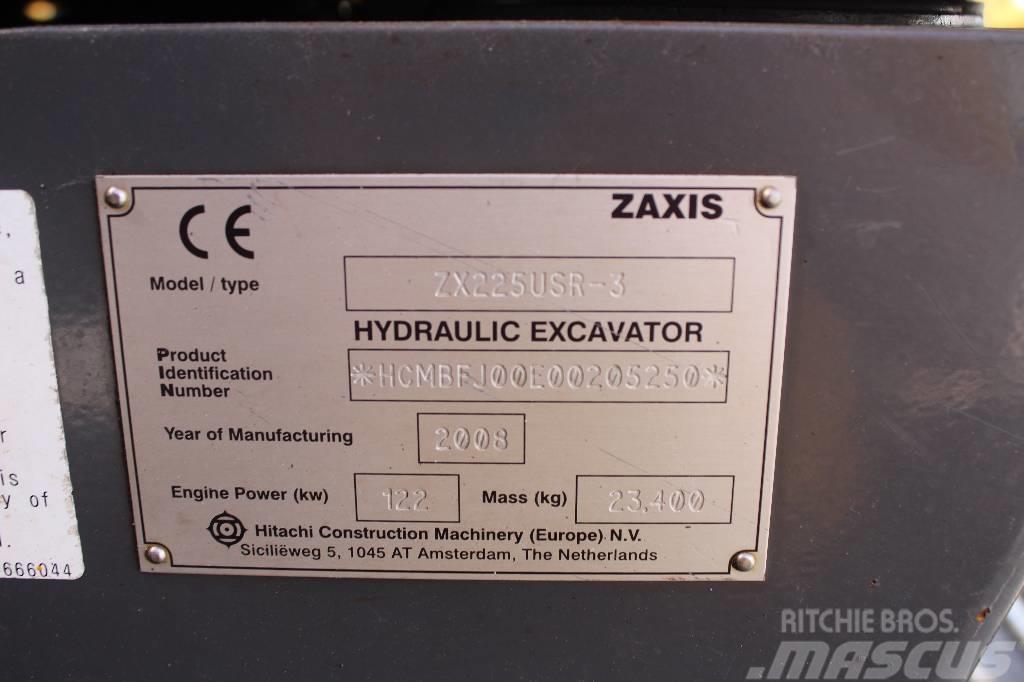 Hitachi ZX 225 USR LC-3 / Pyörittäjä, Kauha, Rasvari, YM! Vikšriniai ekskavatoriai
