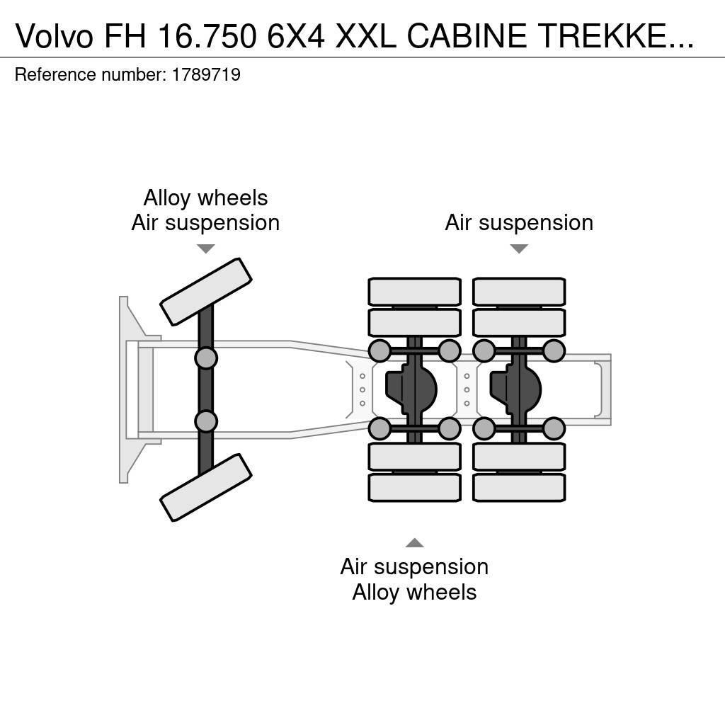 Volvo FH 16.750 6X4 XXL CABINE TREKKER/SZM/TRACTOR Tractor Units