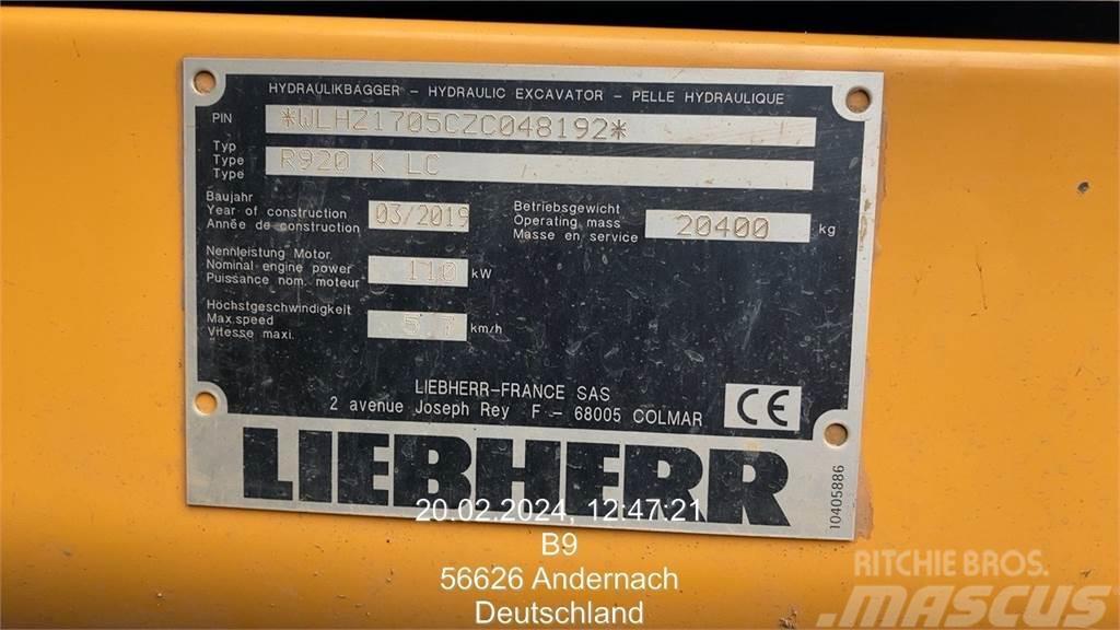 Liebherr R920 Compact Vikšriniai ekskavatoriai