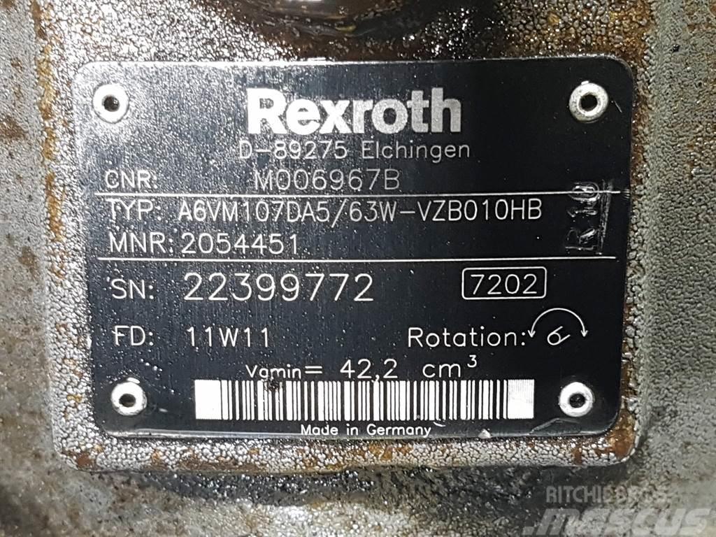 Rexroth A6VM107DA5/63W-R902054451-Drive motor/Fahrmotor Hidraulikos įrenginiai