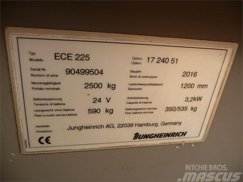 Jungheinrich ECE 225 2400x510mm Mažų aukščių užsakytų prekių krautuvai