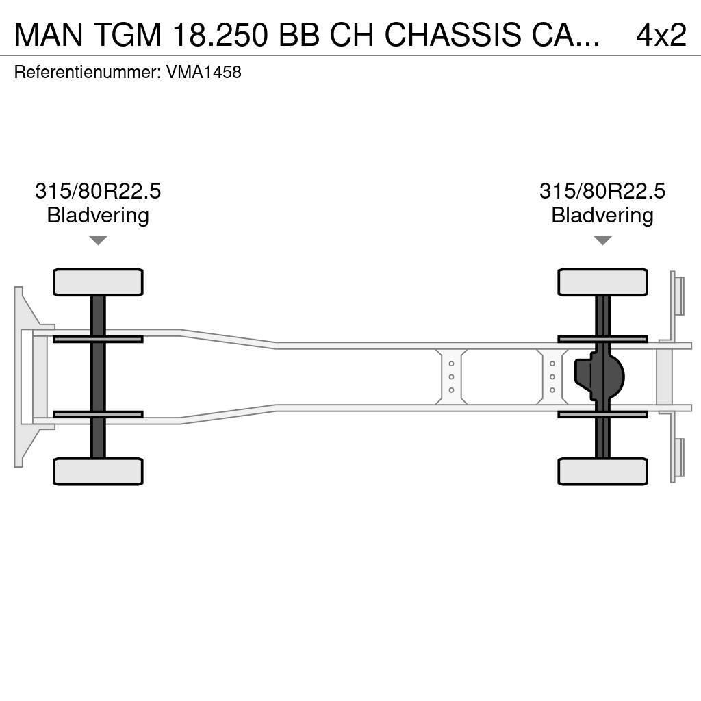 MAN TGM 18.250 BB CH CHASSIS CABIN RHD Važiuoklė su kabina