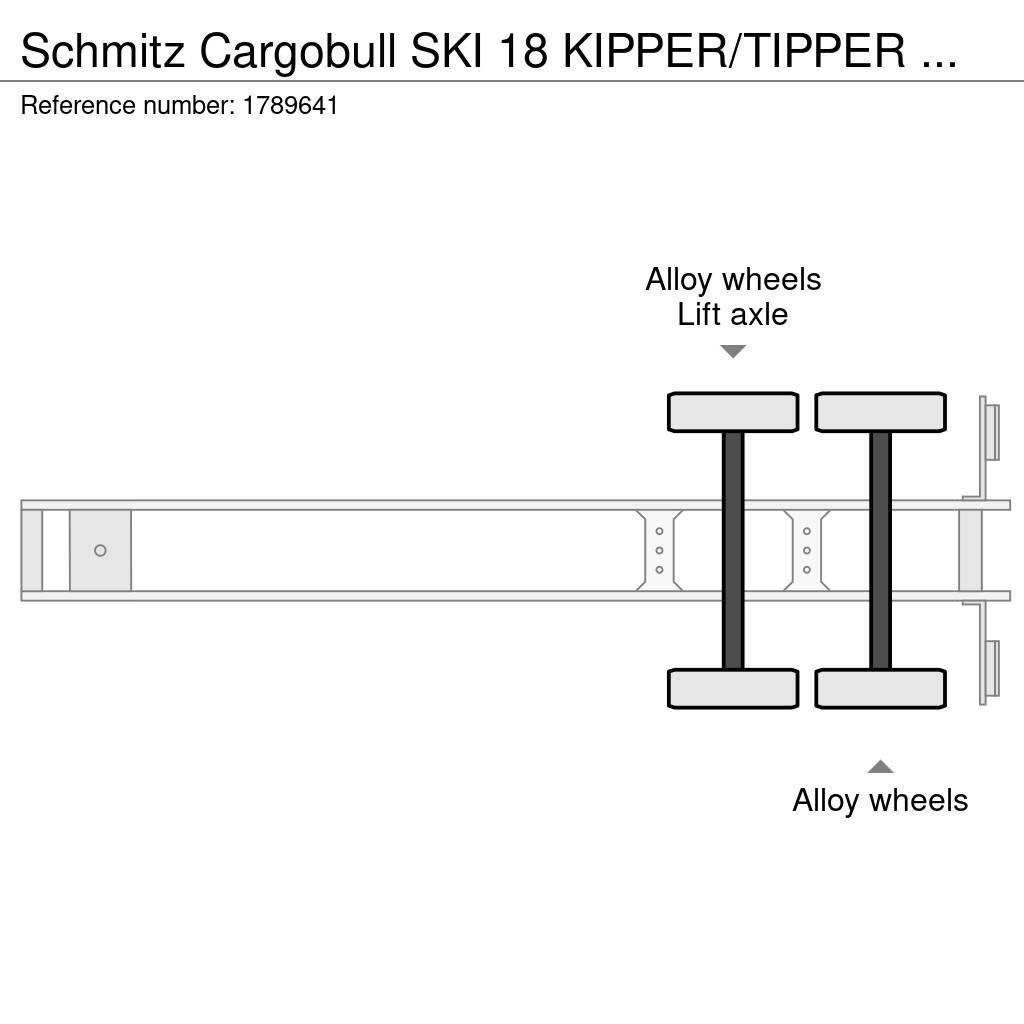 Schmitz Cargobull SKI 18 KIPPER/TIPPER TRAILER/AUFLIEGER Savivartės puspriekabės